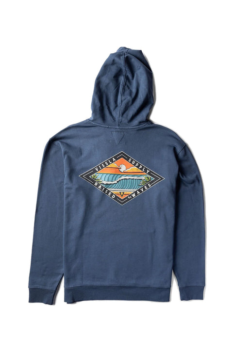 Vissla Offshore Eco Pullover Hoodie - Naval- Back