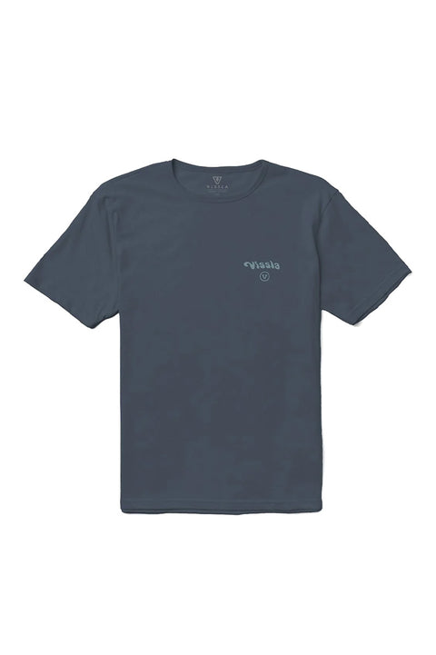 Vissla Out There Organic Tee - Dark Denim- Front