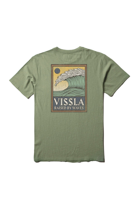 Vissla Peaky SS Tee - Sage- back
