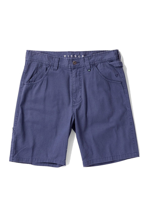 Vissla Pismo Painter 20" Walkshort - Dark Denim- Front