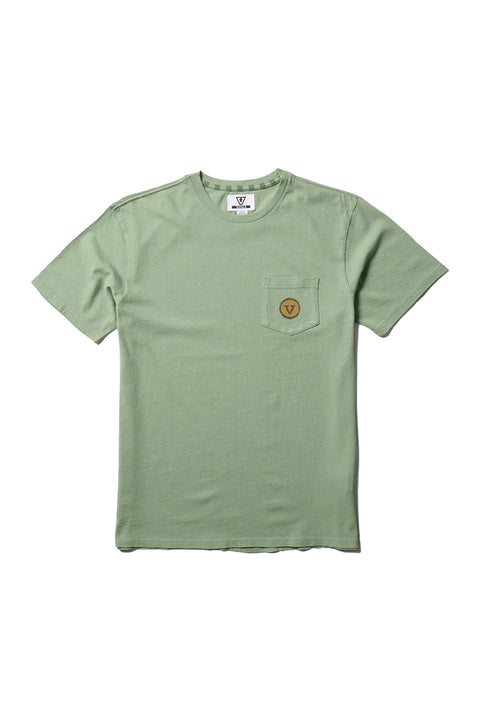 Vissla Riviera S/S Pocket Tee - Sage- Front
