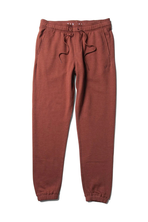 Vissla Solid Sets Eco Elastic Sweatpant - Barn Red Heather