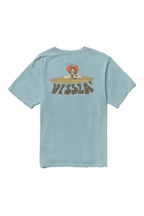 Vissla Soren Lady Shred Organic Tee - Stone Blue - Back