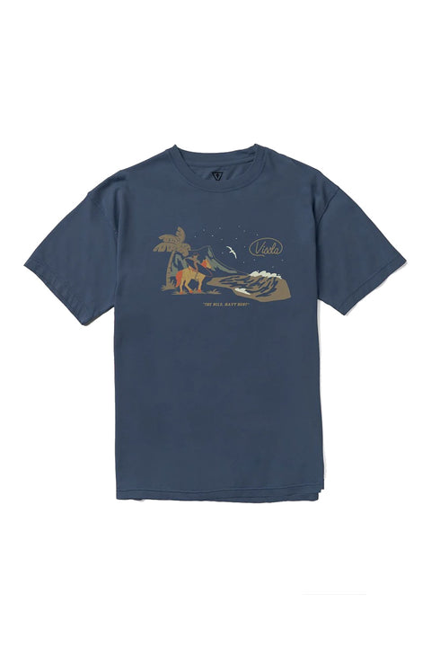 Vissla Soren Wavy West Organic Tee - Dark Denim