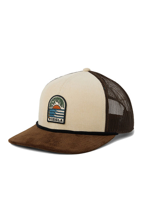 Vissla West Winds Trucker Hat - Light Khaki- Front