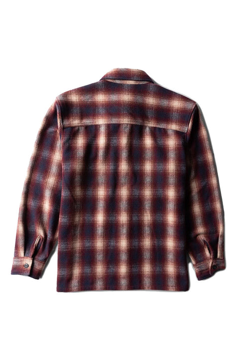 Vissla Woody Woven Shirt - Fired Brick- Back