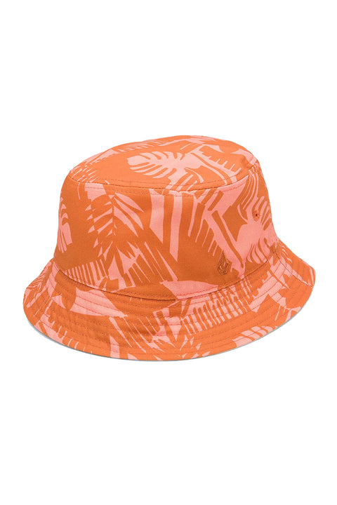 Volcom Blocked Out Bucket Hat - Burnt Sienna- Front of burnt sienna side