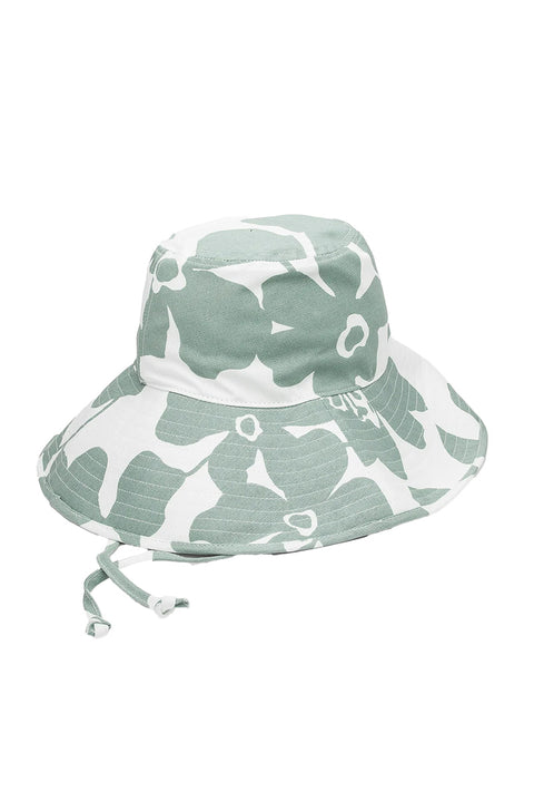 Volcom Coco Ho Wide Brim Bucket Hat - Sea Glass- Back