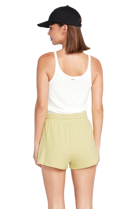 Volcom Lived In Lounge Fleece Short - Citron - Back