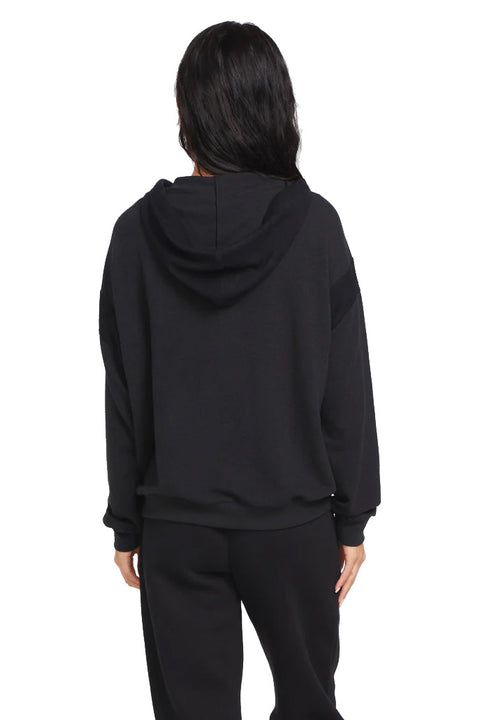 Volcom Lived In Lounge Frenchie Zip Hoodie - Black- Back