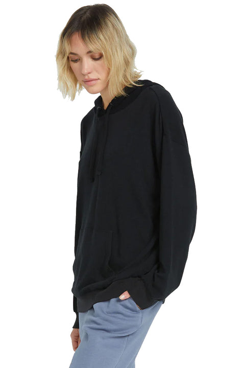Volcom Lived In Lounge Frenchie Hoodie - Black- Side