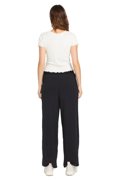 Volcom Lived In Lounge Frenchie Pant - Black- Back