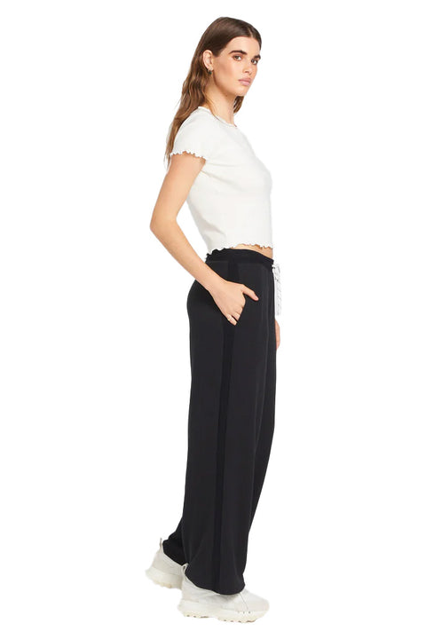 Volcom Lived In Lounge Frenchie Pant - Black- Side