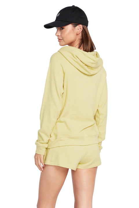 Volcom Lived In Lounge Hoodie - Citron - Back