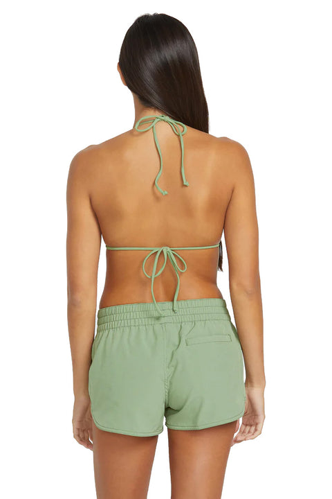 Volcom Simply Solid Boardshorts - Grass Green- Back