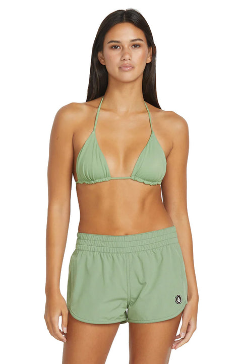 Volcom Simply Solid Boardshorts - Grass Green- Front