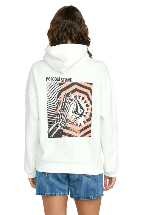 Volcom Stone Art Up Hoodie - Star White- Back