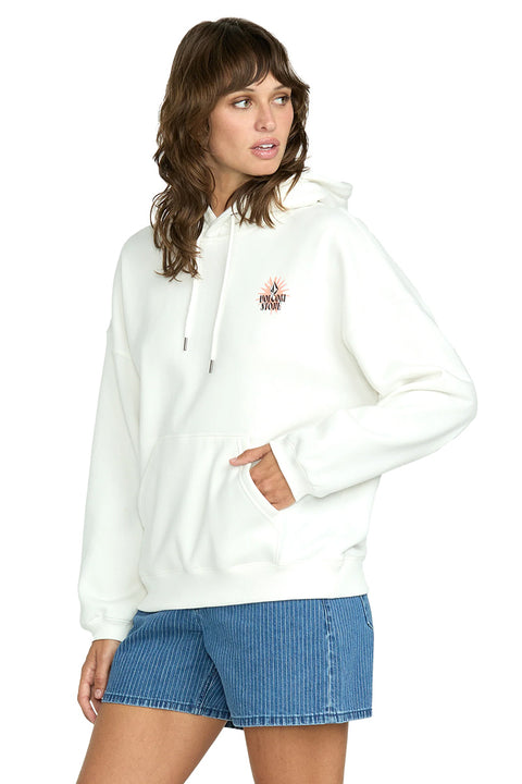 Volcom Stone Art Up Hoodie - Star White- Side