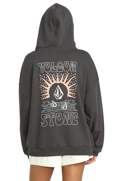 Volcom Stone Art Up Hoodie - Vintage Black- Back
