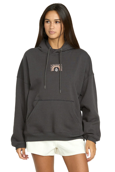 Volcom Stone Art Up Hoodie - Vintage Black- Front
