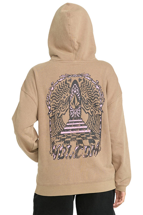 Volcom Stone Art Up Zip - Hazelnut- Back
