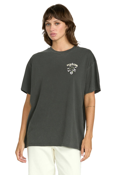 Volcom Stones Throw Tee - Vintage Black- Front