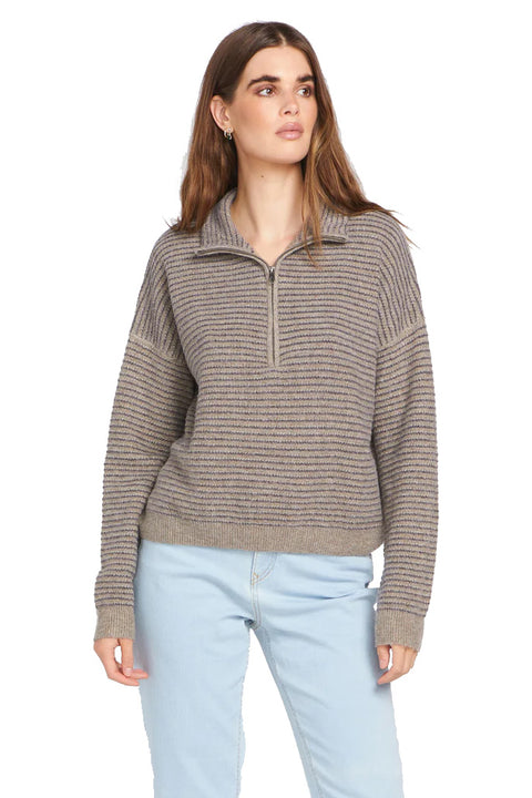 Volcom Sun Of Sand Sweater - Dark Grey- Front