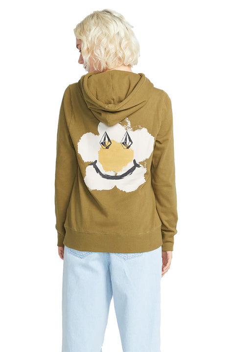 Volcom Truly Deal Hoodie - Moss - Back