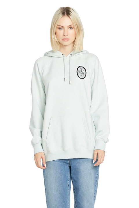 Volcom Truly Stoked Boyfriend Pullover - Chlorine- Front view
