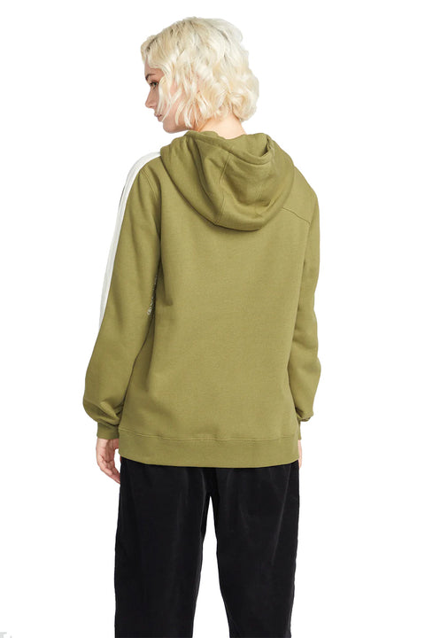 Volcom Walk It Out 2 High Neck Hoodie - Moss - Back