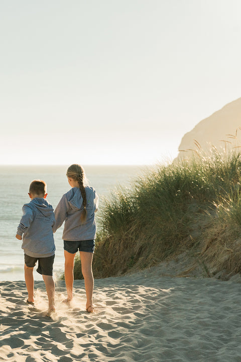 Moment Youth Lt. Dan Seagull Hoodie - Charcoal Grey - Back On Beach