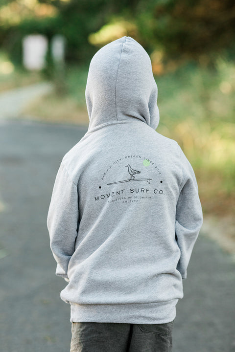 Moment Youth Lt. Dan Seagull Hoodie - Charcoal Grey - Back 2