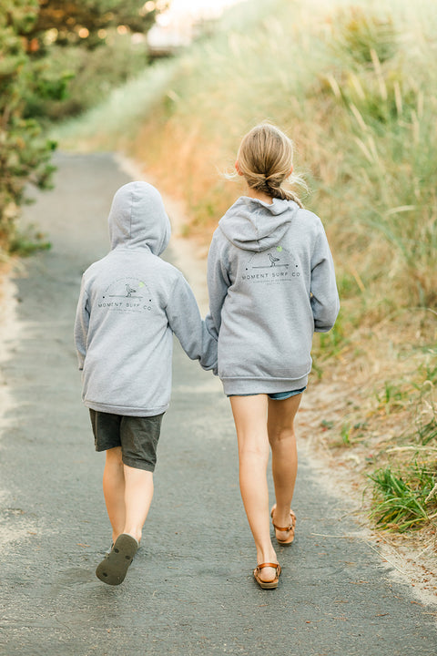 Moment Youth Lt. Dan Seagull Hoodie - Charcoal Grey - Back Two