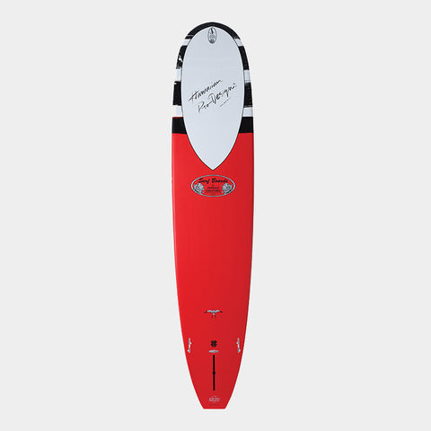 Donald Takayama In The Pink Tuflite 9'0" Surfboard - Red