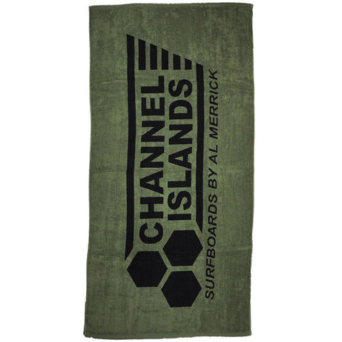 Channel Islands Flag Towel - Black / Green
