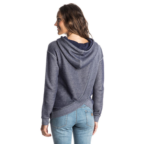 Roxy Apollo Bay Split Back Pullover Hoodie - Eclipse