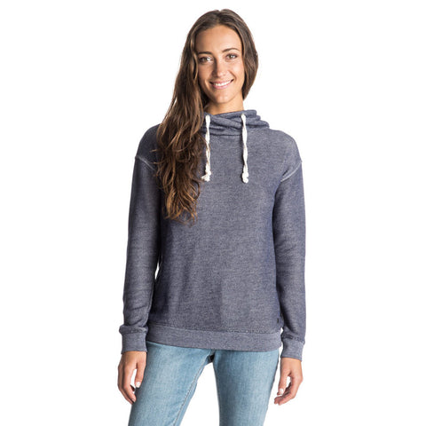 Roxy Apollo Bay Split Back Pullover Hoodie - Eclipse