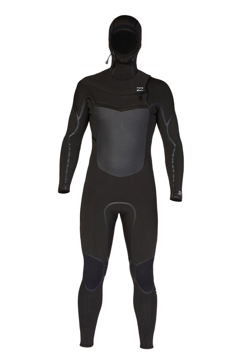 Billabong Absolute Plus 5/4 Hooded Chest Zip Wetsuit - Black