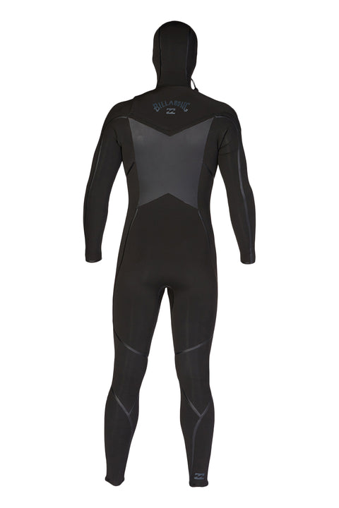 Billabong Absolute Plus 5/4 Hooded Chest Zip Wetsuit - Black - Back