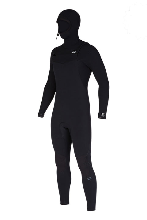 Billabong Furnace Comp 4/3 Hooded Chest Zip Wetsuit - Black