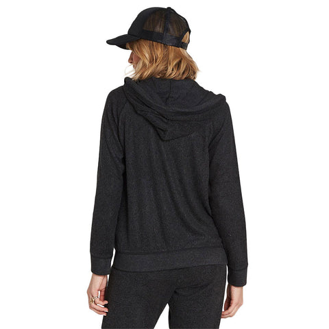 Billabong Stayin In Zip Up Hoodie - Charcoal