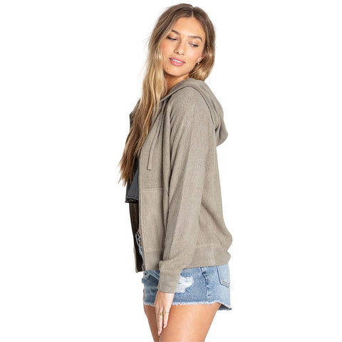 Billabong Stayin In Zip Hoodie - Sage