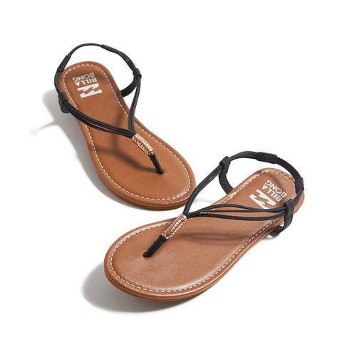 Billabong Strand Walk Sling Back Sandals - Off Black