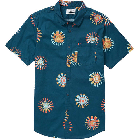 Billabong Sunday Floral S/S Shirt - Navy