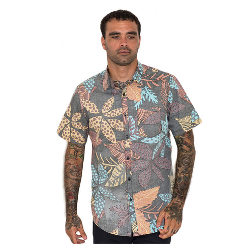 Billabong Sundays Floral SS Button Up - Midnight