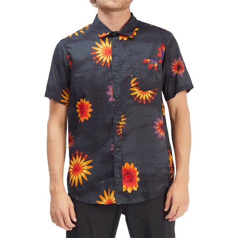 Billabong Sundays Floral SS Shirt - Black Multi