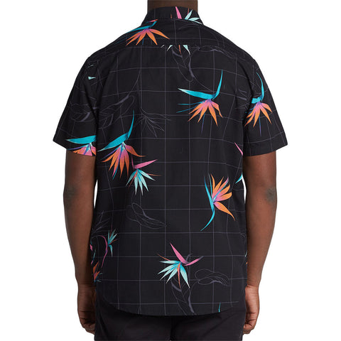 Billabong Sundays Floral S/S Shirt - Black / Orange