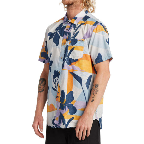 Billabong Sundays Floral SS Shirt - Sky