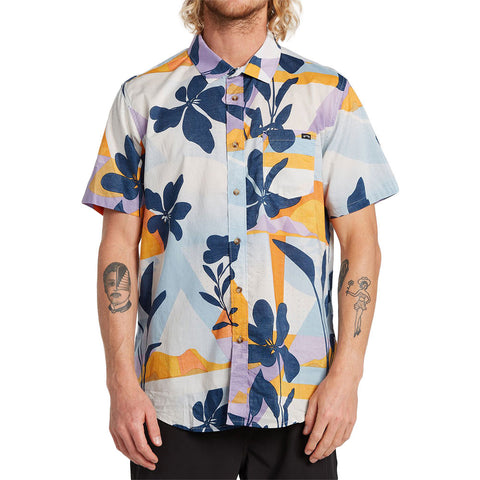Billabong Sundays Floral SS Shirt - Sky