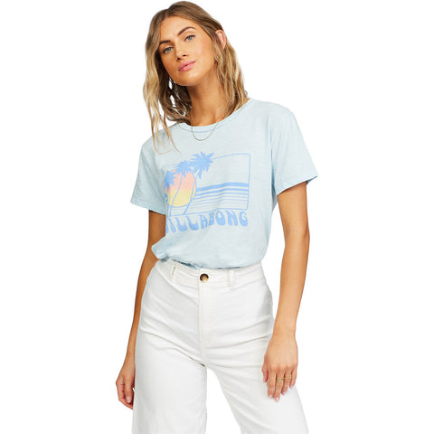 Billabong Sunset View T-Shirt - Pool Blue